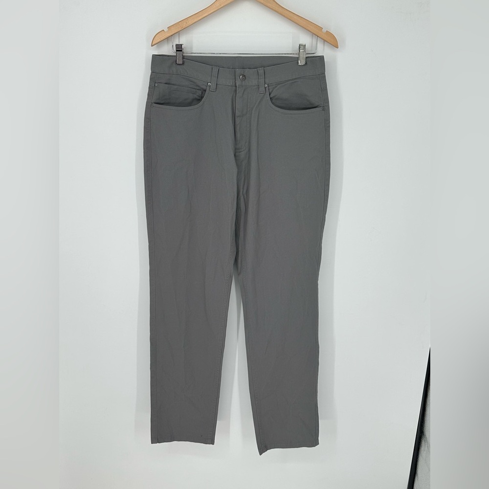 FootJoy Casual Golf Pants Mens 33x32 Gray Athletic Fit 5 Pocket Stretch O9